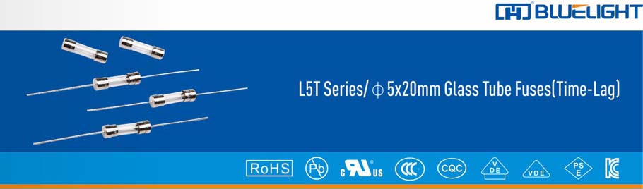 L5T系列/Φ5X20玻璃管保險絲(延時(shí))(圖1)
