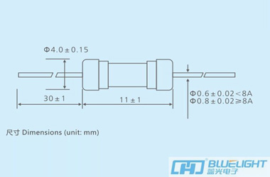 L3CT系列/Φ3.6X10陶瓷管延時(shí)保險絲(圖3)